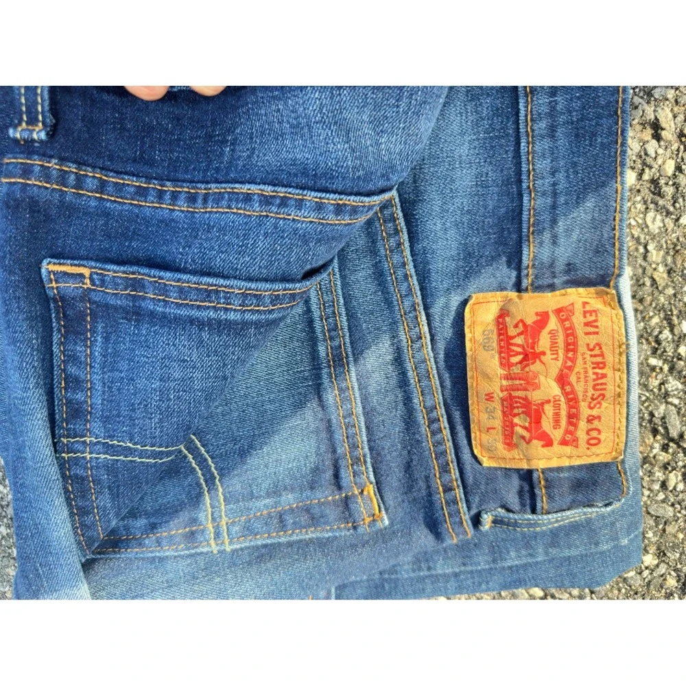 Levis 569 Loose Straight Leg Jeans Mens 34x30 Medium Wash Blue Denim Pants